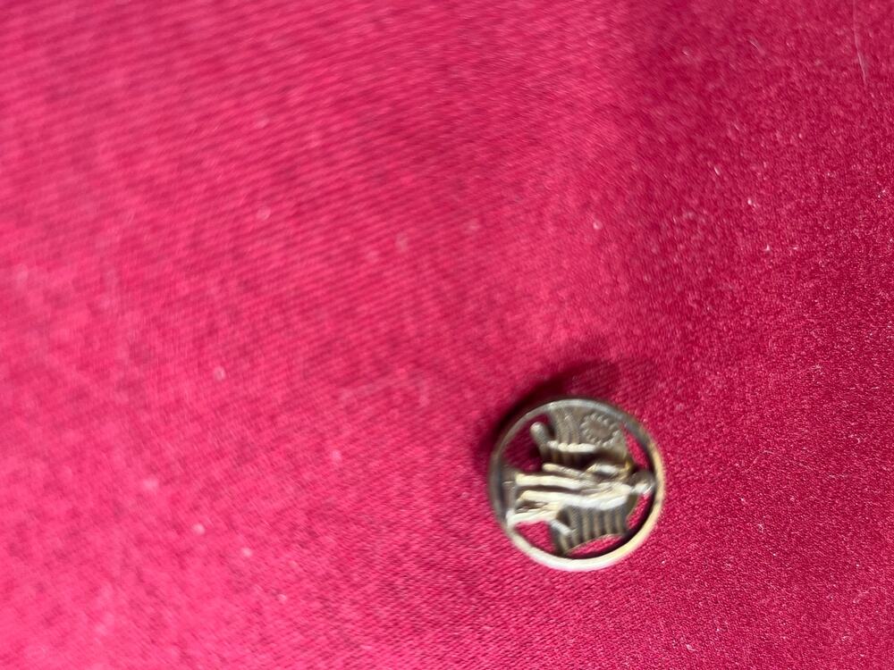 Vintage US Savings Bonds Lapel Pin – Minute Man & Flag Cutout Patriotic Pin